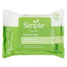 simple kind to skin cleansing face wipes