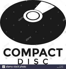 Compact Disc Cd Graphic Design Template Vector Stock Vector