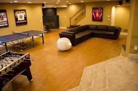 Sports Themed Game Room Basement
