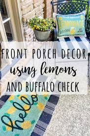 front porch decor ideas with lemons and