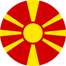 Volume shadow on the map. North Macedonia Flag Image Country Flags