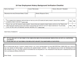 9 Employment History Verification Forms Templates Pdf