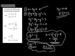 C1 Simultaneous Equations 4 Linear