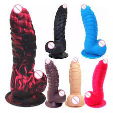 Dinosaur Scales Spike Dildo G-spot Stimuator Silicone Orgasm Massage With  Suction Cup Sex Toy - Dildos - AliExpress