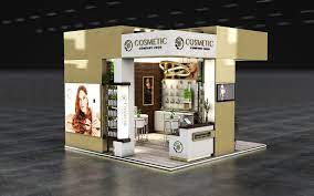 cosmetic trade exhibition stand 3d
