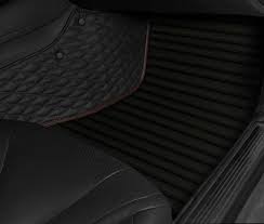 dark brown premium car floor mats set