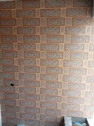Brown Brick Design Wall Tile Fixing