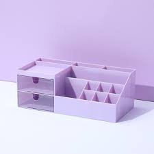 purple series 2 layer desk organizer