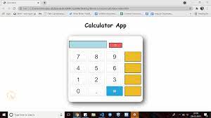 a calculator app in javascript