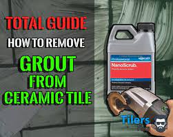 remove grout from ceramic tile