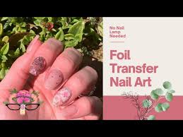 foil transfer nail art with no nail