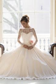 Luxury wedding dresses with sleeves. Elegant Lace Ball Gown Princess Wedding Dresses 2018 Long Sleeve Custom Made Bridal Gown Wisebridal Com