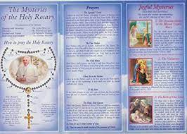 On the 1st bead, say 1 our father. Amazon Com Pope Francis How To Pray The Rosary Pamphlet With Holy Card And He Lives Cross Bookmark Everything Else