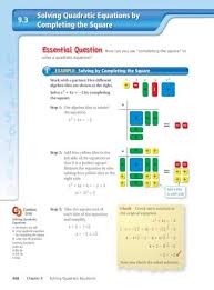 9 3 solving quadratic equations by