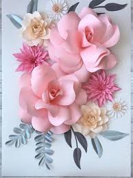 Paper Flowers For Wall Decoration