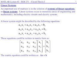 linear systems powerpoint presentation