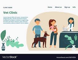 veterinary clinic landing web page