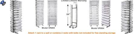 visi rack vertical storage for rolled