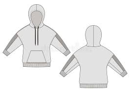 Drawing anime hoodies see more about drawing anime hoodies drawing anime hoodies. Hoody Fashion Technical Drawings Flat Templates On White Background Stock Vector Illustration Of Model Hoodie 161166588