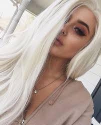 Although natural platinum blonde hair can occur in people around the world, it is definitely more rare than other colors of hair. Beautiful Hair White Blonde Hair Hair Styles Platinum Blonde Hair