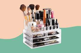 clear makeup storage box organizers