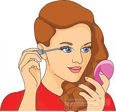 beauty cosmetics clipart putting