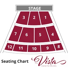 seating chart the vista center for