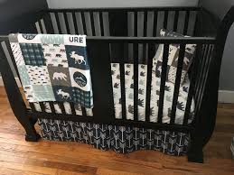 baby boy custom crib bedding set arrows
