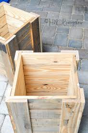 wooden planter box plans h2obungalow
