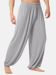 Loose Elastic Waist Yoga Morning Practice Sports Pants Light Weight Men Women Casual Bloomers Sale Banggood Com