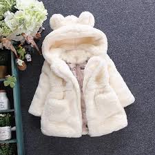 Winter Baby Girls Clothes Faux Fur Coat