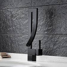 unique black bathroom sink faucet