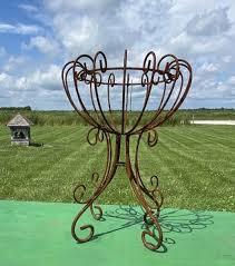 Wrought Iron Penny Plant Stand