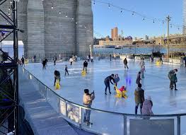 ice skating rink with amazing views
