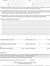 Printable Blank Lease Agreement Form Landlord Editable Waiver  gambar png