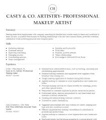 makeup artist job description velvet
