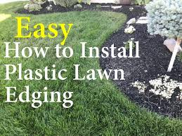 how to install lawn edging for