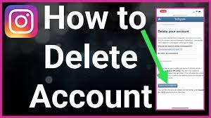 to delete second account on insram