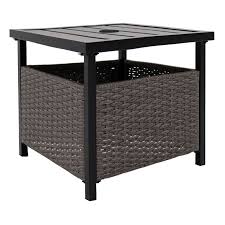 all weather wicker steel square patio