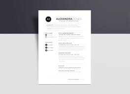 Resume Templates Word Black And White Professional Template