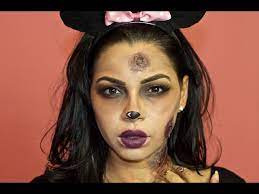 zombie minnie mouse halloween makeup