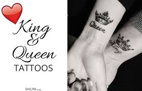king and queen tattoos best couple