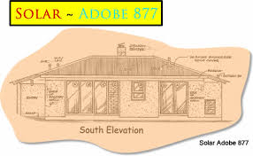 Solar Adobe House Plan 877 Cottage