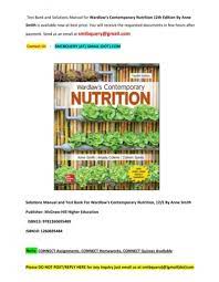 contemporary nutrition 12th edition