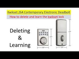 If it is red and beeps, then the procedure has to be repeated. How To Reset And Learn The Kwikset 264 Electronic Deadbolt Door Lock By Using The 0 Key Youtube