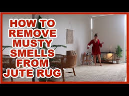 remove musty smells from jute rug