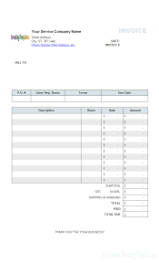 General Invoice Templates In Excel 20 Results Found
