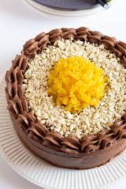 Chocolate Pineapple Cake Design gambar png