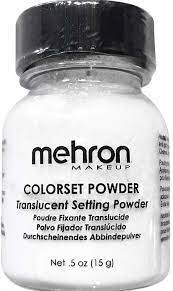mehron colorse powder makeup setting