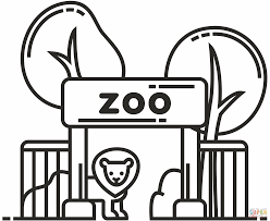 Dibujo de zoo para colorear | Dibujos para colorear imprimir gratis
